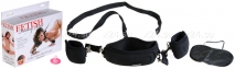 Ошейник с поводком и фиксаторами на руки Collar with Cuffs