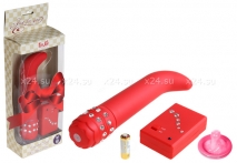 G-вибратор на дистанционном управлении Crystal Red Vibe