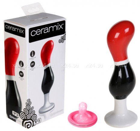 Керамический наполняемый водой анальный стимулятор Ceramix Pleasure Pottery 3