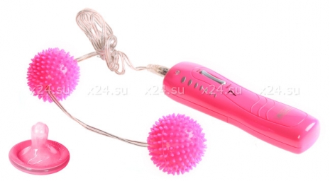 Вибро-шарики с шипами Vaginal Balls (7 режимов)