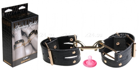 Кожаные лакированные фиксаторы CUFFS