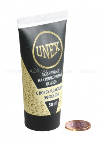 Водоустойчивый возбуждающий лубрикант UNEX на силиконовой основе (50 мл)