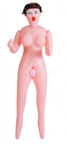 Большегрудая брюнетка с реалистичной вагиной Dolls X (3 отверстия)