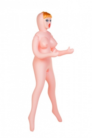 Большегрудая рыжая школьница с реалистичной вагиной Dolls X (3 отверстия)