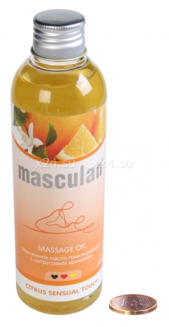 Тонизирующее массажное масло Masculan с цитрусовым ароматом