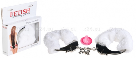 Металлические наручники с мехом Furry Cuffs