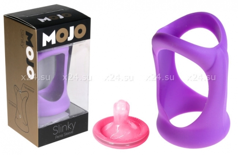 Стимулирующая силиконовая насадка на пенис Slinky