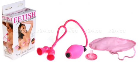 Помпа для стимуляции сосков Pink Nipple Suckers