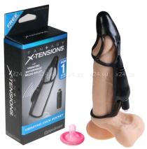 Удлиняющая насадка с вагинальной вибрацией Vibrating Cock Rocket