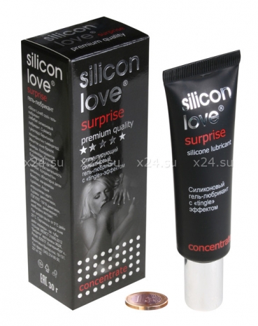 Стимулирующий силиконовый лубрикант Silicon Love Surprise с покалывающим эффектом (30 г)