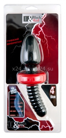 Двусторонний стимулятор Black&Red (10 режимов)
