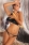 Открытые стринги со стразами Agave Black LXL