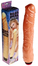 Большой рельефный вибратор Real Deal Giant