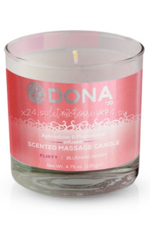 Массажная свеча Dona Scented Massage Candle Flirty Aroma Blushing Berry