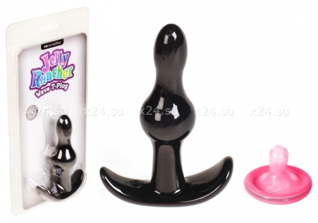 Небольшая анальная гибкая пробка для ношения Jelly Rancher Wave T-Plug