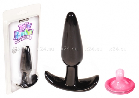 Небольшая анальная гибкая пробка для ношения Jelly Rancher Smooth T-Plug