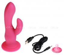 Перезаряжаемый вибратор (насадка для страпон-трусиков) Wireless Pleaser (7 режимов)
