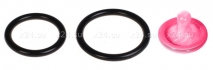 Два силиконовых эрекционных кольца Silicone Cock Ring Set