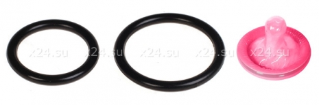 Два силиконовых эрекционных кольца Silicone Cock Ring Set