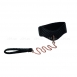Кожаный простроченный ошейник с поводком-цепью Posture Collar with Leash1