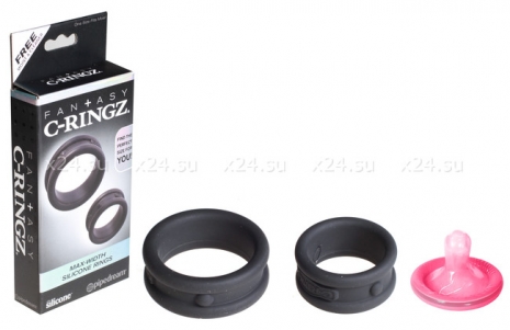 Два широких силиконовых кольца Max-Width Silicone Rings
