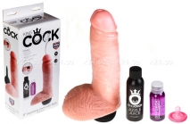 Реалистичный фаллос с семяизвержением 8'' Squirting Cock with Balls