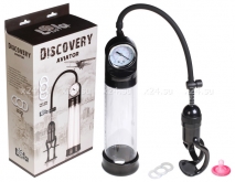 Вакуумная помпа с манометром и эрекционным кольцом Discovery Aviator