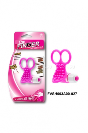 Вибронасадка на пальцы для стимуляции клитора The Finger (10 режимов)