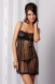 Прозрачная сорочка с кружевом Nicolette Chemise LXL0