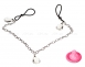 Подвески для сосков с тремя прозрачными кристаллмами Crystal0
