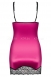 Малиновая сорочка с кружевом на косточках Roseberry Chemise SM5