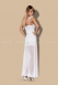 Белоснежная комбинация с прозрачной длинной юбкой Feelia Gown SM3