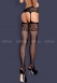 Черные колготки сетчатые с имитацией чулок Garter Stockings S5001