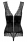 Черный атласный корсет с кружевом и камнями Miamor Corset SM