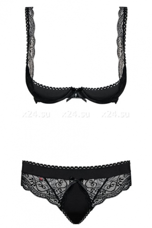 Эротичный комплект белья с ажурными вставками Miamor Set SM