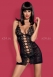 Чёрная эротичная сорочка со стрингами Bride Chemise SM0