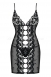 Чёрная эротичная сорочка со стрингами Bride Chemise LXL3