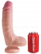 Реалистичный фаллос на присоске 8'' Dual Density Cock with Balls (вторая кожа)2