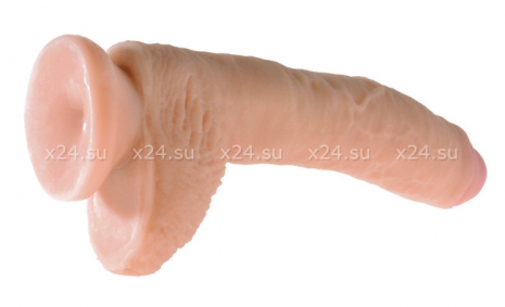 Огромный реалистичный фаллос на присоске 10'' Dual Density Cock with Balls