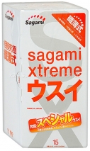 Презервативы ультратонкие Sagami Xtreme 0,04 мм 15 (15 шт.)