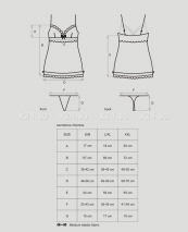 Сорочка цвета шампань с кружевом Carmelove Chemise SM