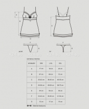 Сорочка цвета шампань с кружевом Carmelove Chemise SM