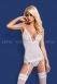 Белое ками со стразами Diamond Corset SM0