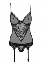 Черное ками кружевное Picantina Corset LXL