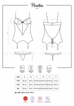 Черное ками кружевное Picantina Corset LXL