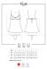 Белая прозрачная сорочка на косточках Favoritta Babydoll SM6