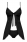 Черная комбинация на косточках Blackardi Babydoll SM