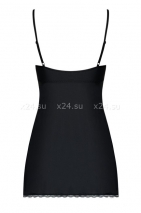 Черная комбинация на косточках Blackardi Babydoll SM