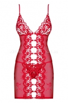 Красная эротичная сорочка со стрингами Bride Chemise LXL
