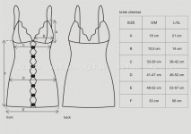 Красная эротичная сорочка со стрингами Bride Chemise LXL